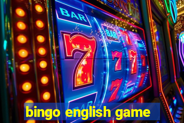 bingo english game