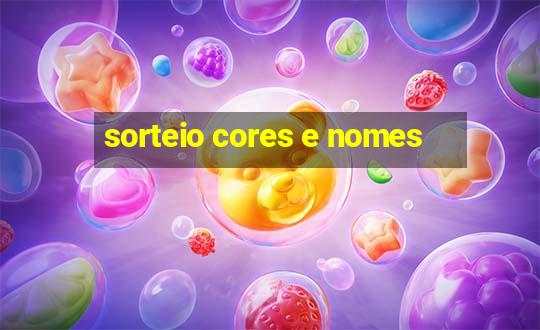 sorteio cores e nomes