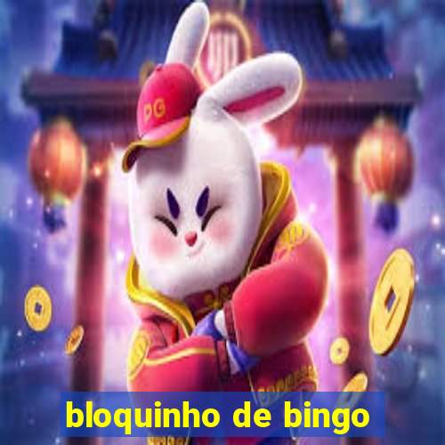 bloquinho de bingo