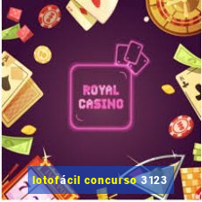 lotofácil concurso 3123