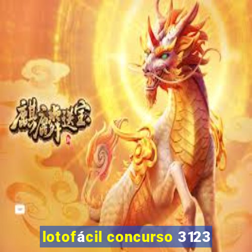 lotofácil concurso 3123