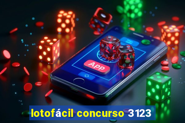 lotofácil concurso 3123