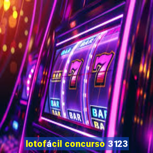 lotofácil concurso 3123