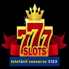 lotofácil concurso 3123