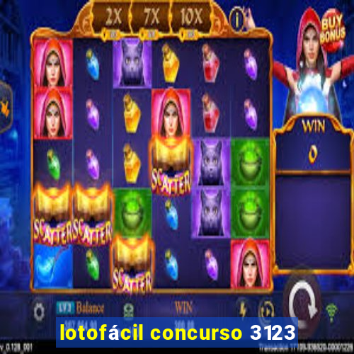 lotofácil concurso 3123