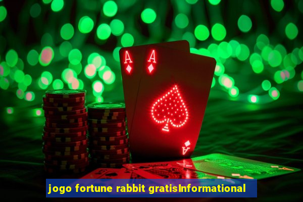 jogo fortune rabbit gratisInformational