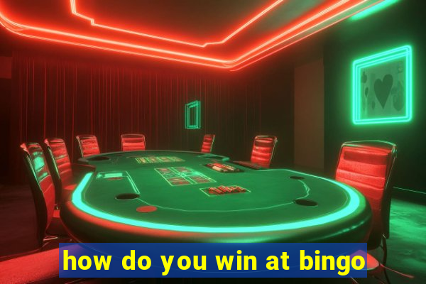 how do you win at bingo