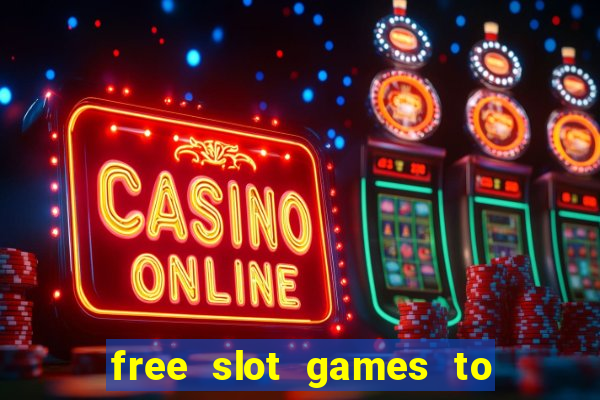 free slot games to win real money