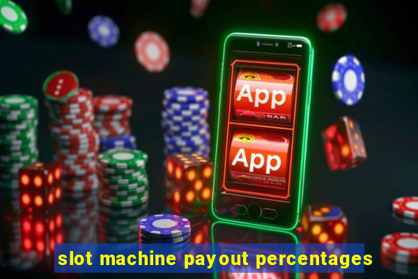 slot machine payout percentages