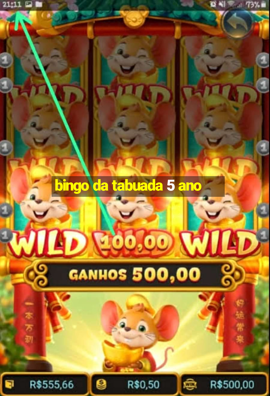 bingo da tabuada 5 ano