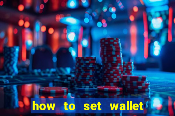 how to set wallet password in bingo plus