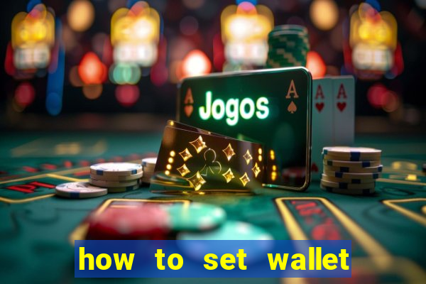 how to set wallet password in bingo plus