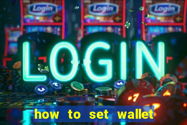 how to set wallet password in bingo plus