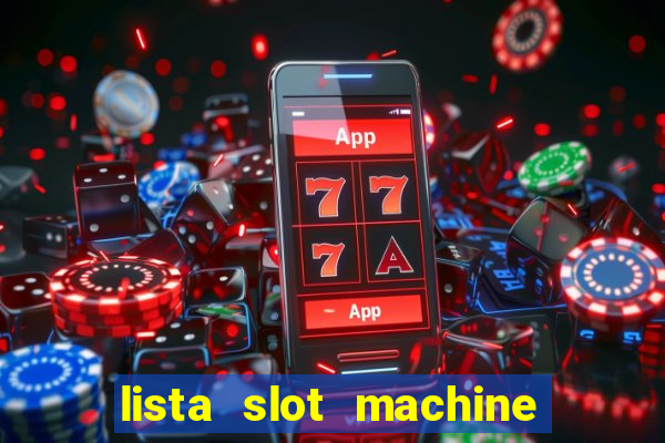 lista slot machine da bar