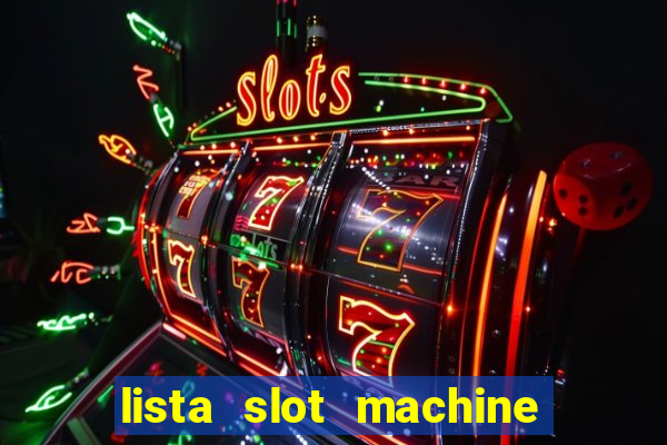 lista slot machine da bar