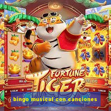 bingo musical con canciones