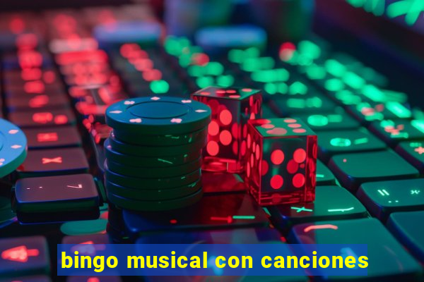 bingo musical con canciones