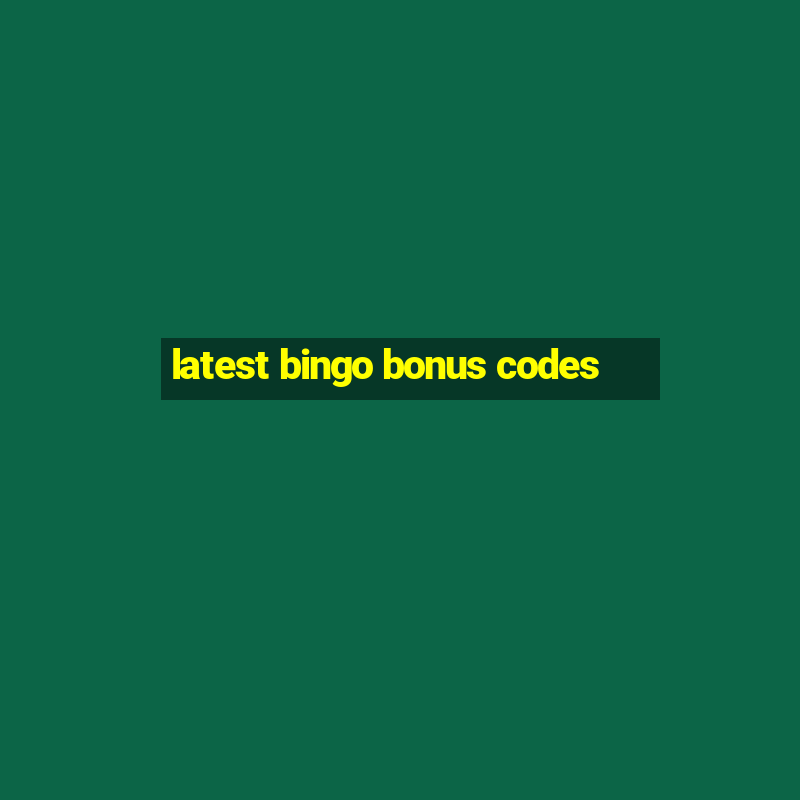 latest bingo bonus codes