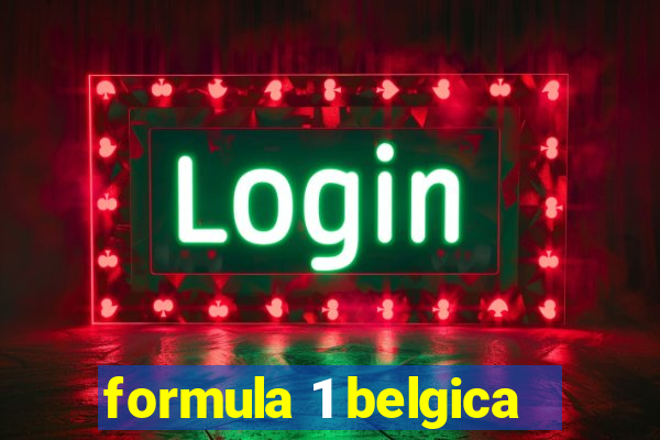 formula 1 belgica