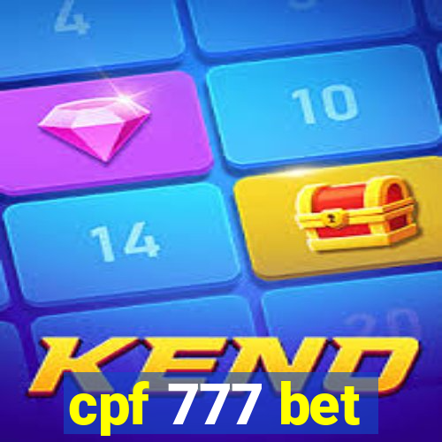 cpf 777 bet