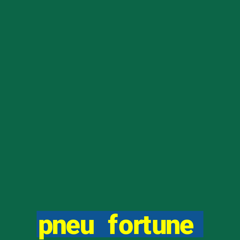 pneu fortune fsr-801 é bom