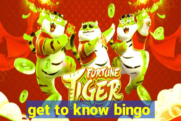 get to know bingo