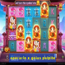 operario x goias palpite