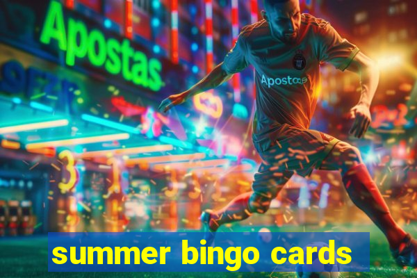 summer bingo cards