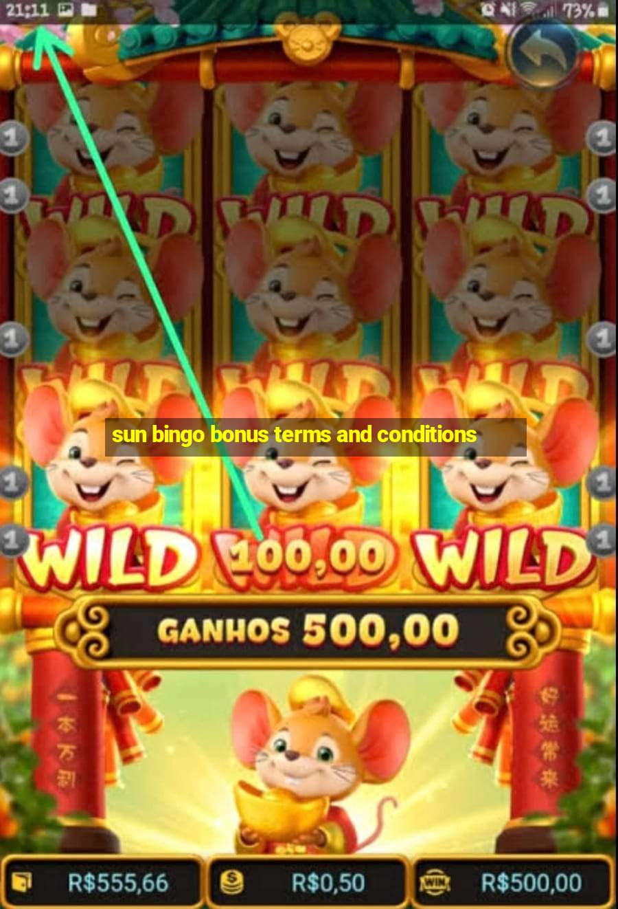 sun bingo bonus terms and conditions