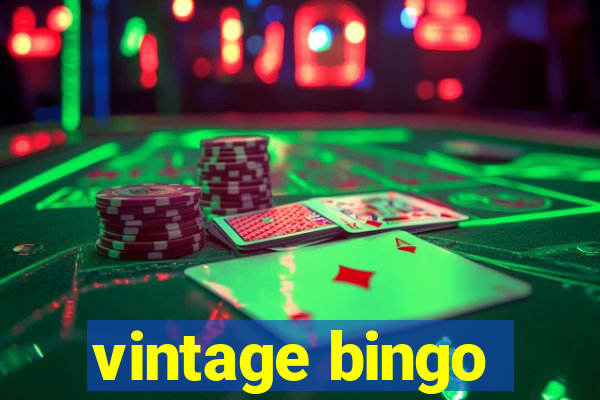 vintage bingo