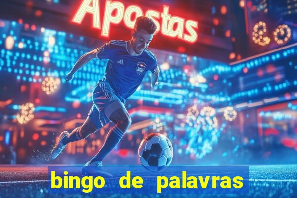 bingo de palavras para 3 ano