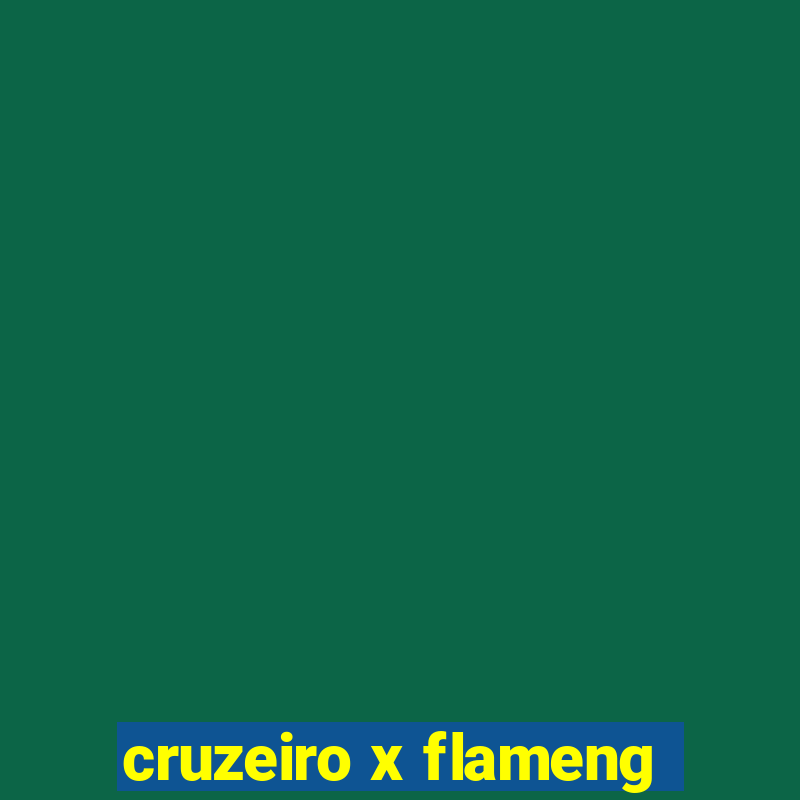 cruzeiro x flameng