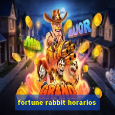 fortune rabbit horarios