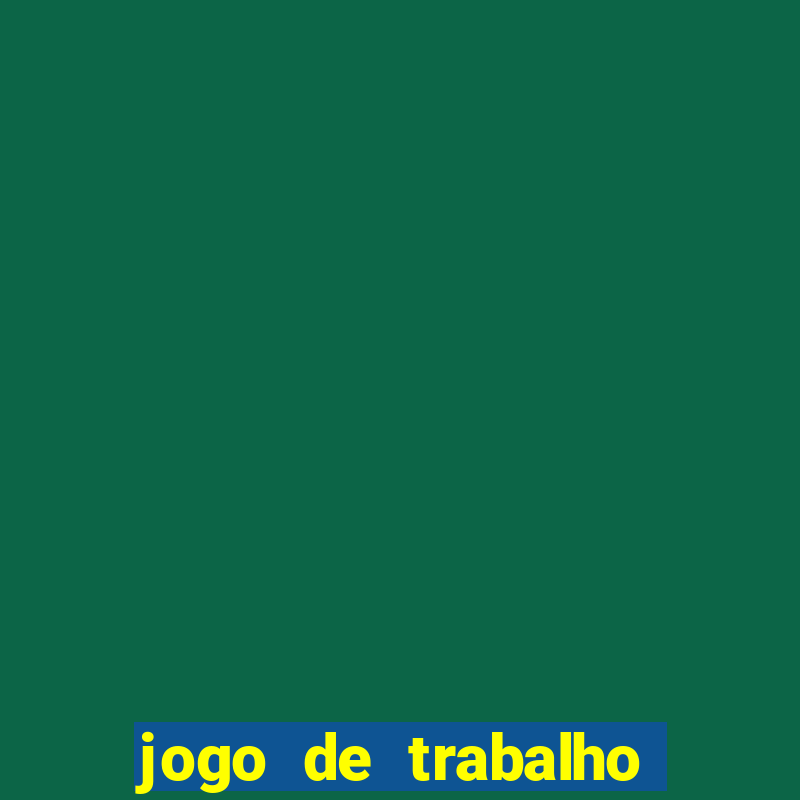 jogo de trabalho no escritório