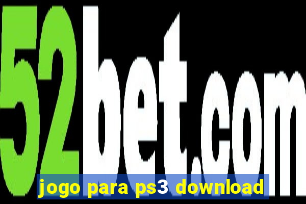 jogo para ps3 download