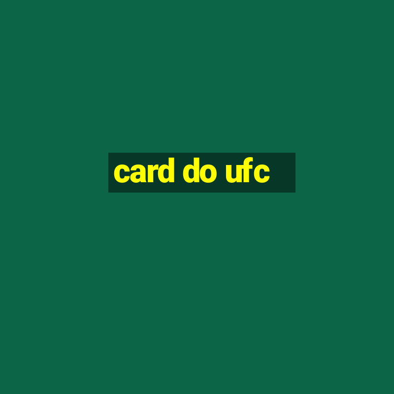 card do ufc