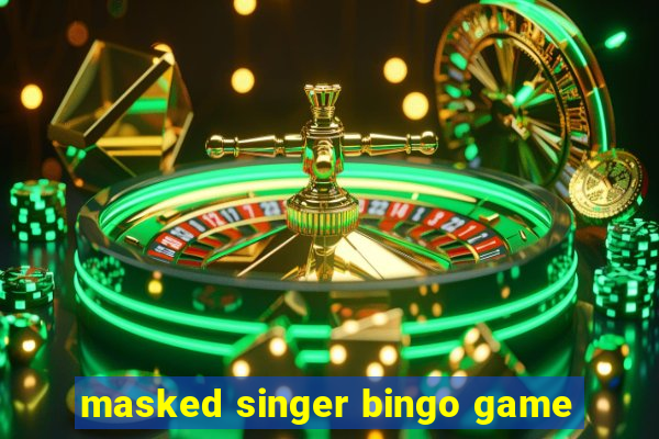 masked singer bingo game