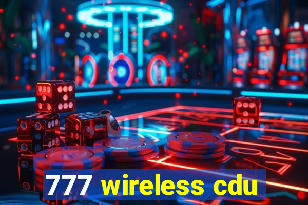 777 wireless cdu