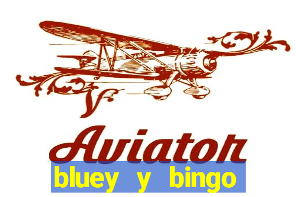 bluey y bingo bailando png