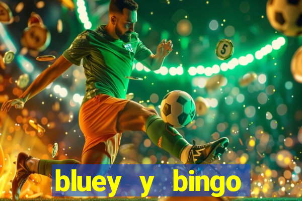 bluey y bingo bailando png