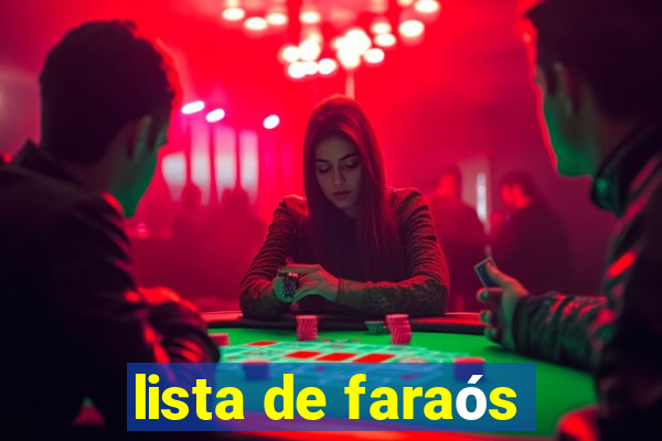 lista de faraós