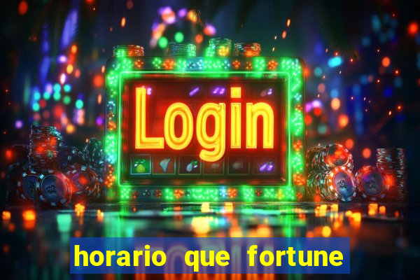 horario que fortune tiger paga