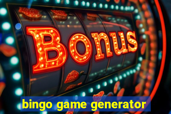 bingo game generator