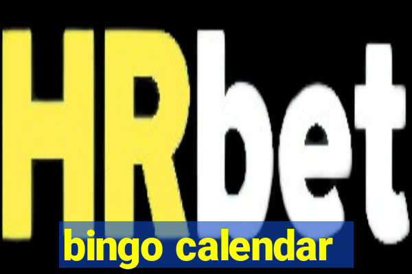 bingo calendar