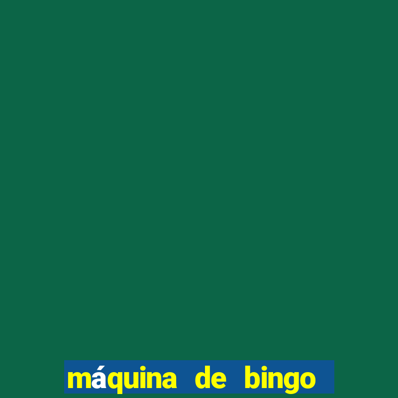 máquina de bingo a ar