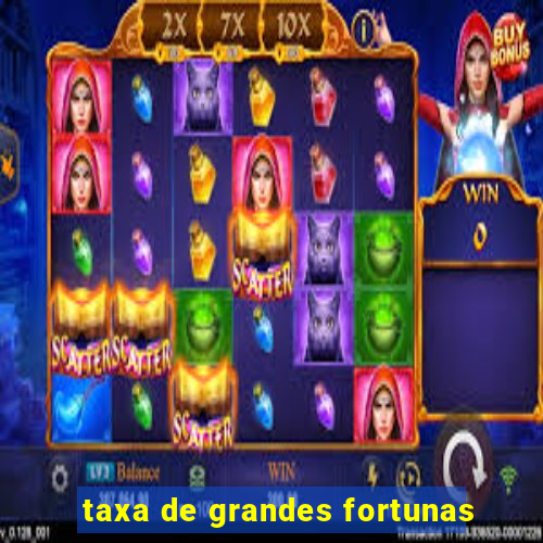 taxa de grandes fortunas