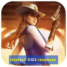 lotofácil 3123 resultado