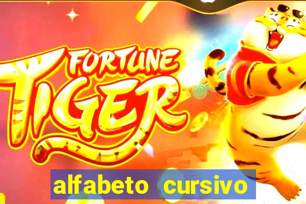 alfabeto cursivo para treinar caligrafia