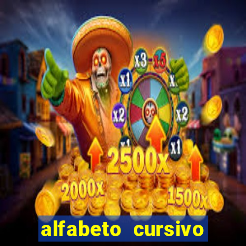 alfabeto cursivo para treinar caligrafia