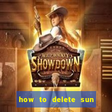 how to delete sun bingo account